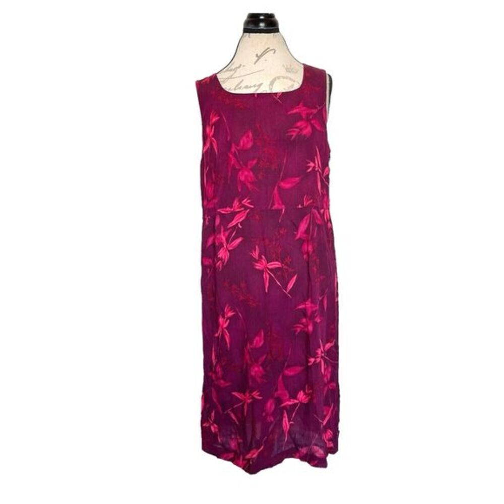 Norton McNaughton Women’s Dress Shift Floral Button Side Vintage Y2K 90’s